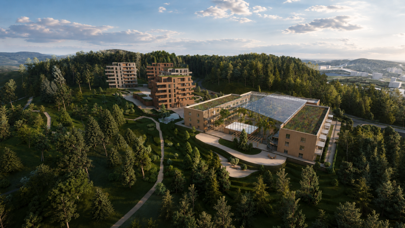 Illustrasjon av Bovieran på Drangsvann i Kristiansand